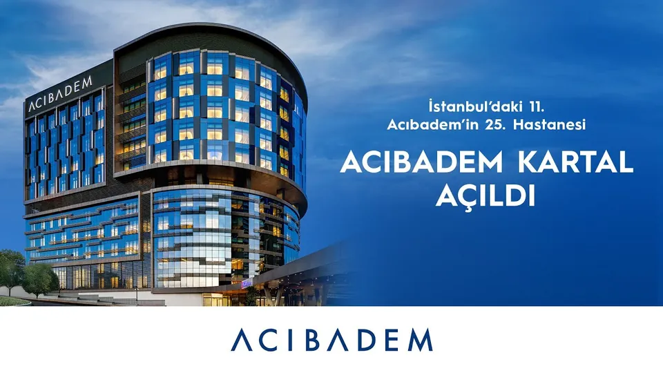 Acıbadem Kartal Hastanesi binası, hastane tanıtım videosunun kapak karesi